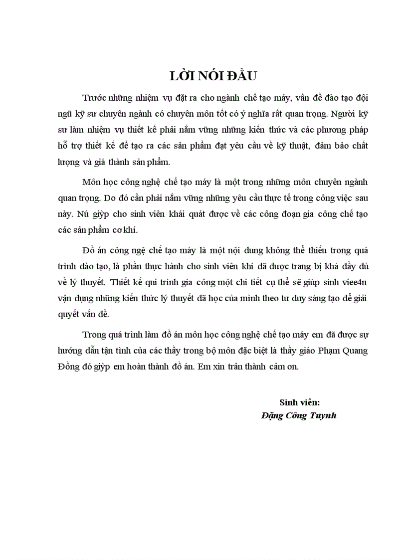 image for page Thuyết minh đồ án công nghệ chế tạo máy