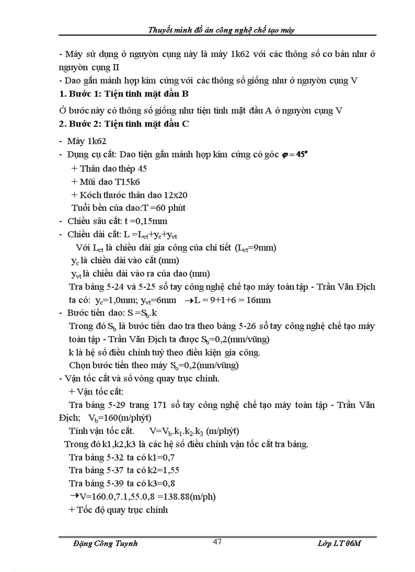 image for page Thuyết minh đồ án công nghệ chế tạo máy