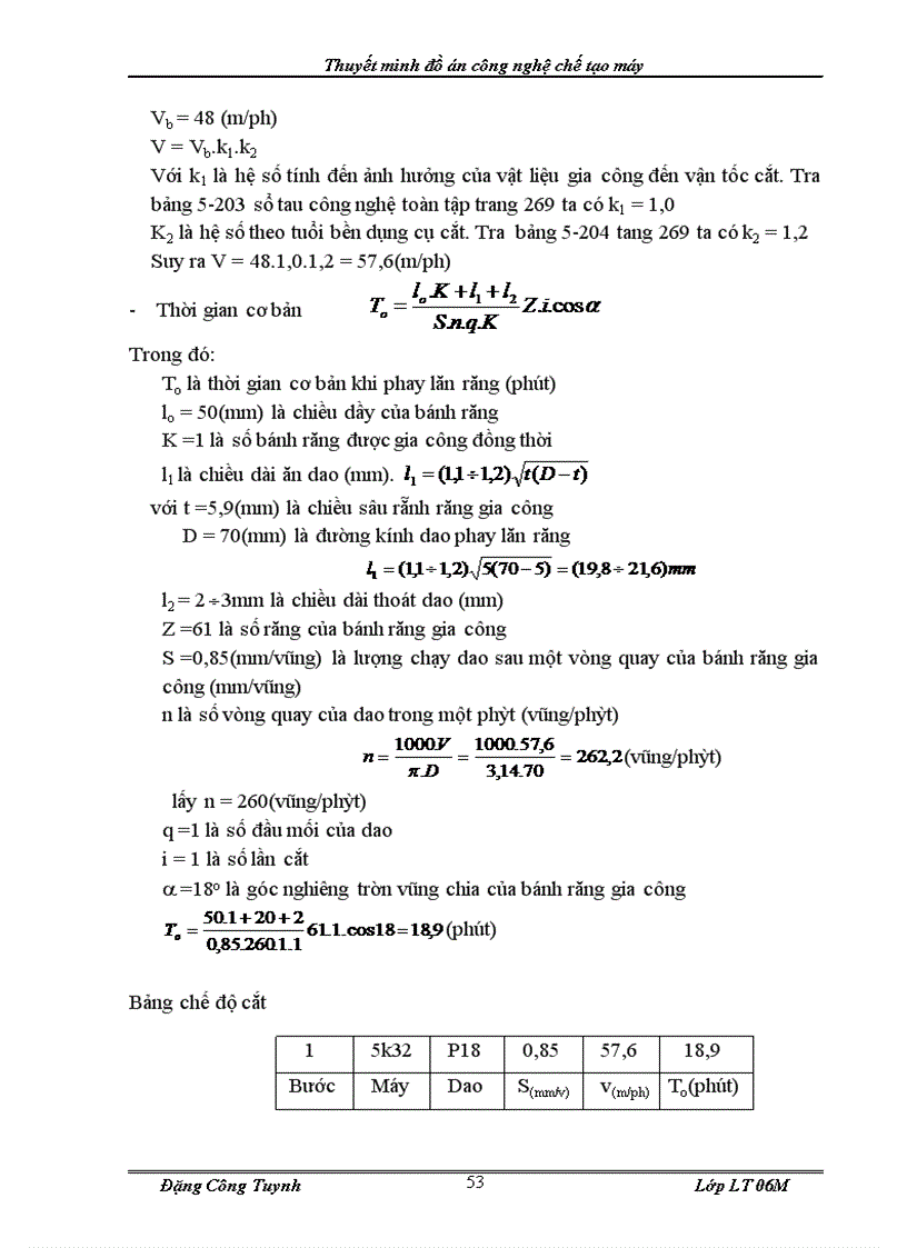 image for page Thuyết minh đồ án công nghệ chế tạo máy