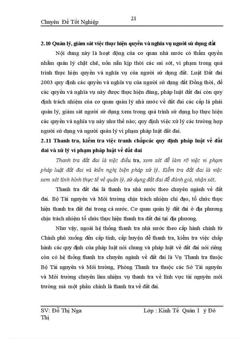 image for page Thực trạng và kiến nghị công tác quản lý và sử dụng đất tại huyện Tiên Du TP Bắc Ninh giai đoạn 2005 2010 1