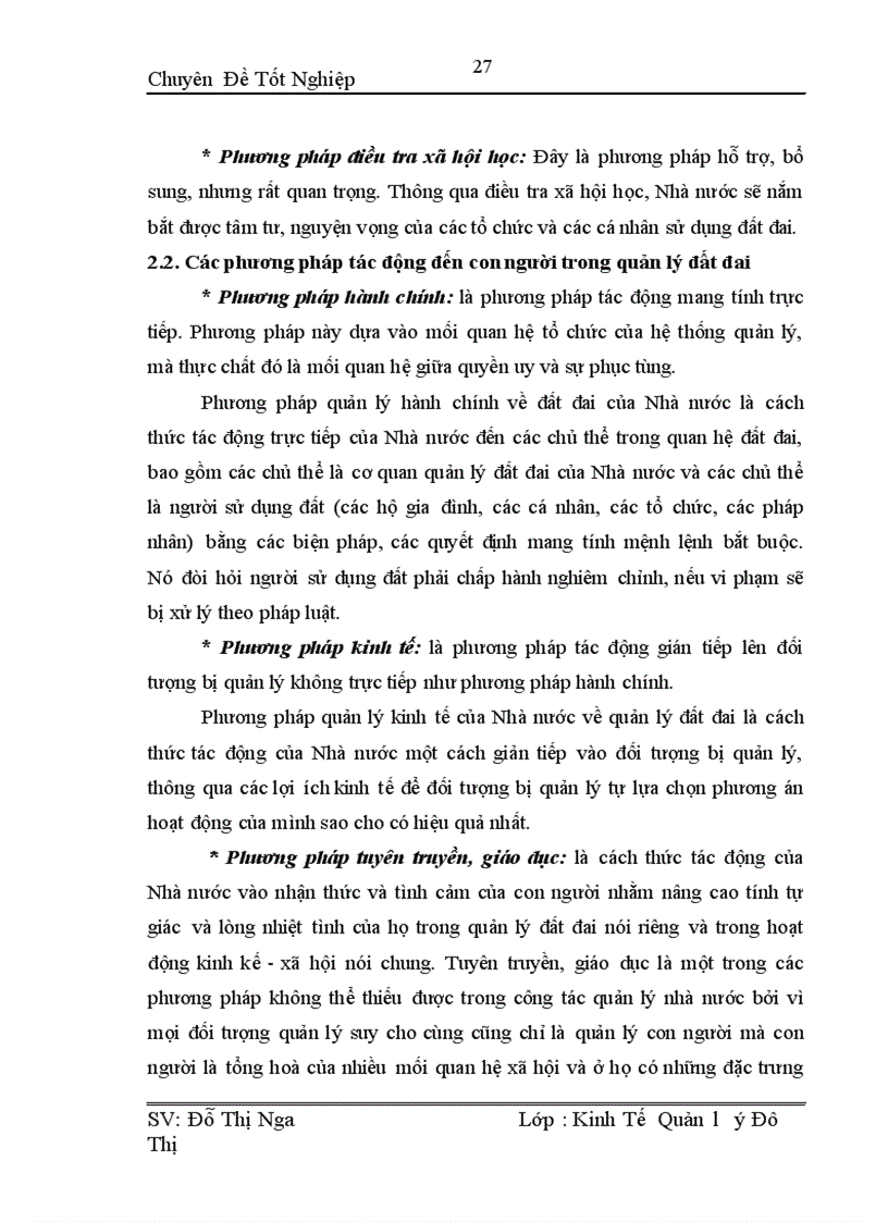 image for page Thực trạng và kiến nghị công tác quản lý và sử dụng đất tại huyện Tiên Du TP Bắc Ninh giai đoạn 2005 2010 1