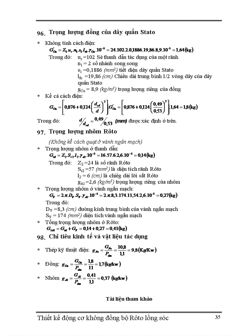 image for page Thiết kế động cơ không đồng bộ Rôto lồng sóc