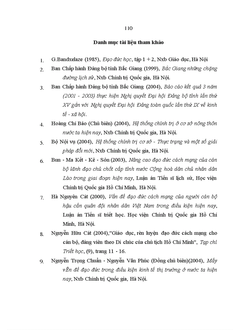 image for page Xây dựng đạo đức cách mạng cho cán bộ chủ chốt cấp cơ sở trong điều kiện kinh tế thị trường ở tỉnh Bắc Giang hiện nay