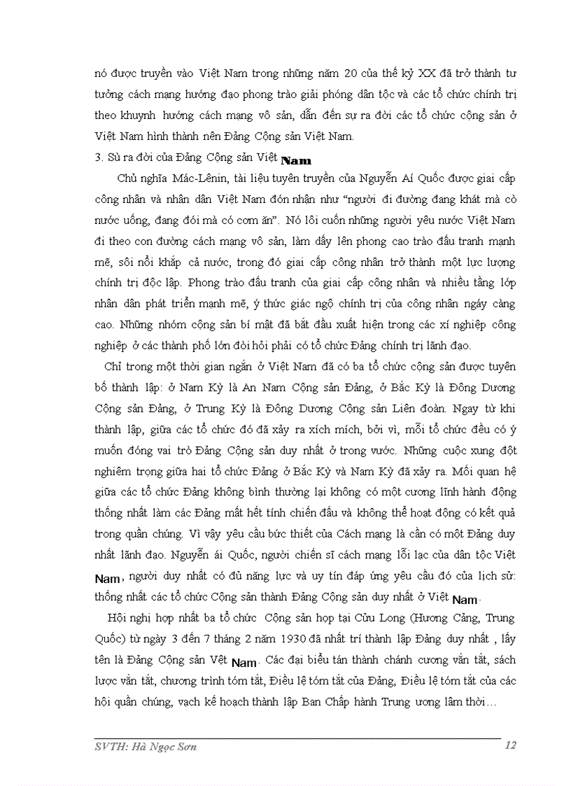 image for page Vai trò của lãnh tụ Nguyễn ái Quốc trong quá trình thành lập Đảng cộng sản Việt Nam