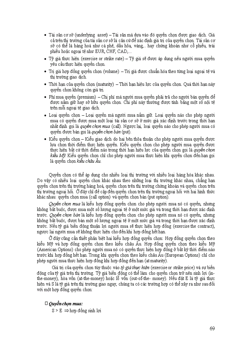 image for page Bài tập Chương 3 CÁC CÔNG CỤ TÀI CHÍNH PHÁI SINH TRÊN THỊ TRƯỜNG NGOẠI HỐI