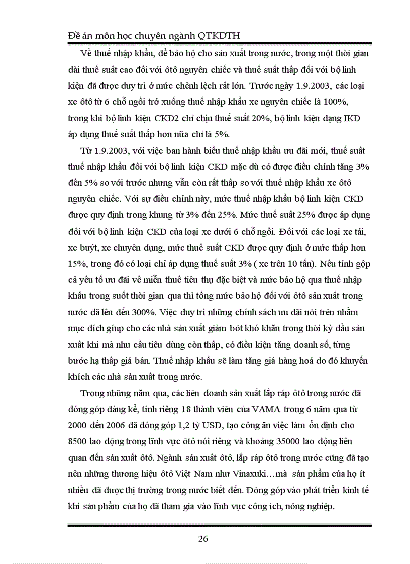 image for page Tác động của chính sách thuế nhập khẩu đến sự phát triển của ngành công nghiệp ôtô Việt Nam