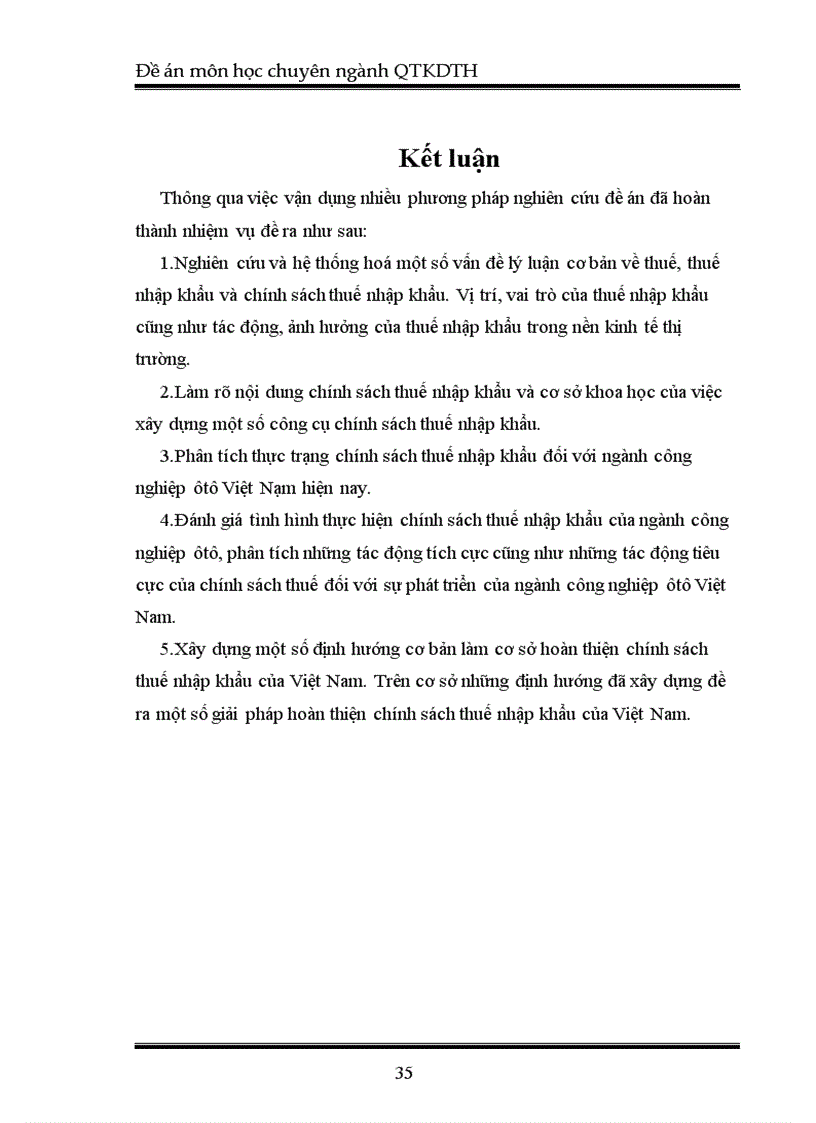 image for page Tác động của chính sách thuế nhập khẩu đến sự phát triển của ngành công nghiệp ôtô Việt Nam