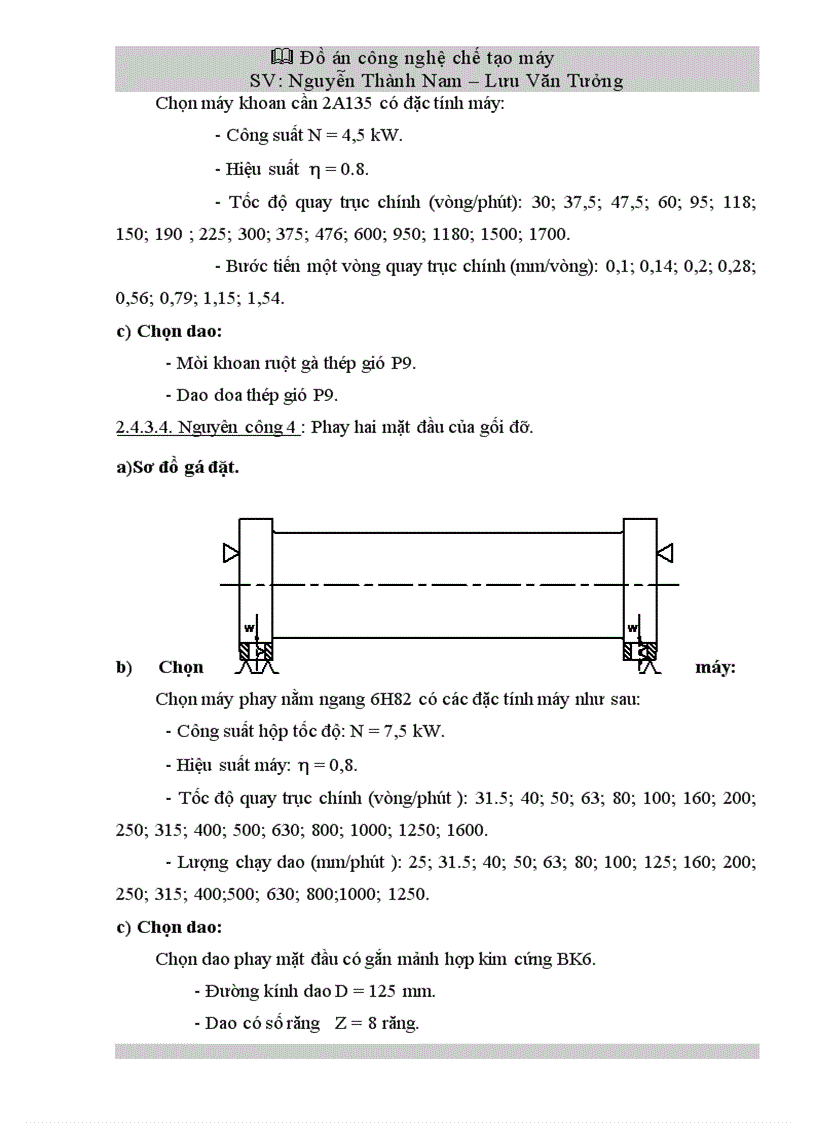 image for page Thiết kế quy trình công nghệ gia công chi tiết thân gối đỡ