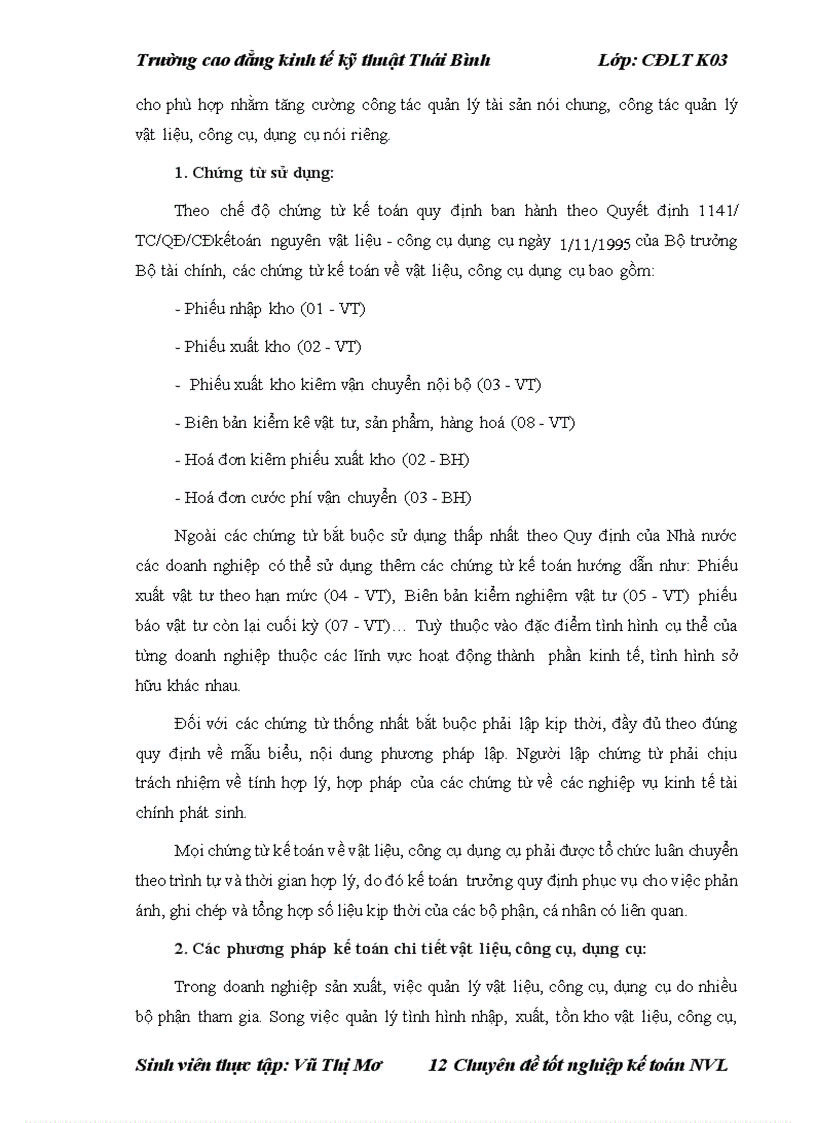 image for page Tổ chức công tác kế toán nguyên vật liệu công cụ dụng cụ ở công ty cổ phần tư vấn đầu tư và XD Hợp Thành