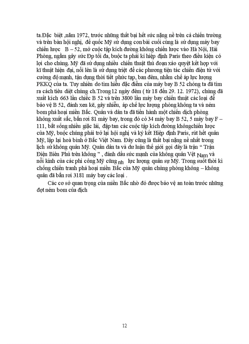 image for page Vai trò của quân chủng phòng không không quân trong chiến đấu đánh trả phương tiện tiến công đường không của địch