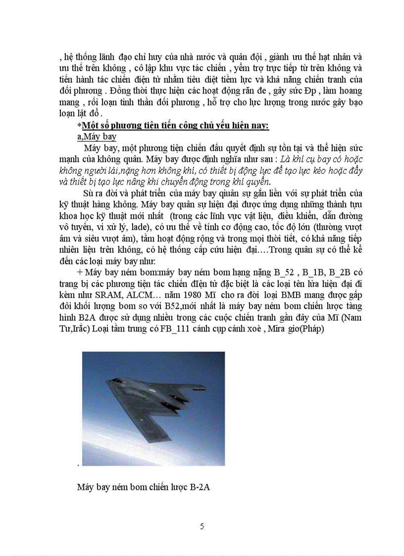 Vai trò của quân chủng phòng không không quân trong chiến đấu đánh trả phương tiện tiến công đường không của địch 1