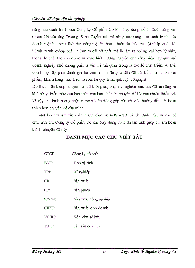 image for page Giải pháp nhằm nâng cao năng lực cạnh tranh của Công ty Cổ phần Cơ khí Xây dựng số 5