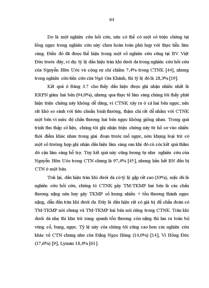 image for page Nghiên cứu đặc điểm lâm sàng cận lâm sàng và kết quả điều trị tràn máu tràn khí màng phổi hai bên trong chấn thương ngực kín