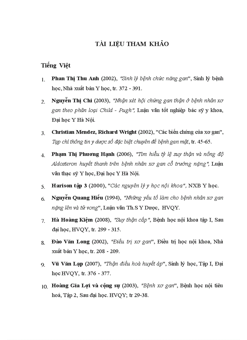 image for page Nghiên cứu đặc điểm lâm sàng một số xét nghiệm cận lâm sàng của bệnh nhân xơ gan có HCGT