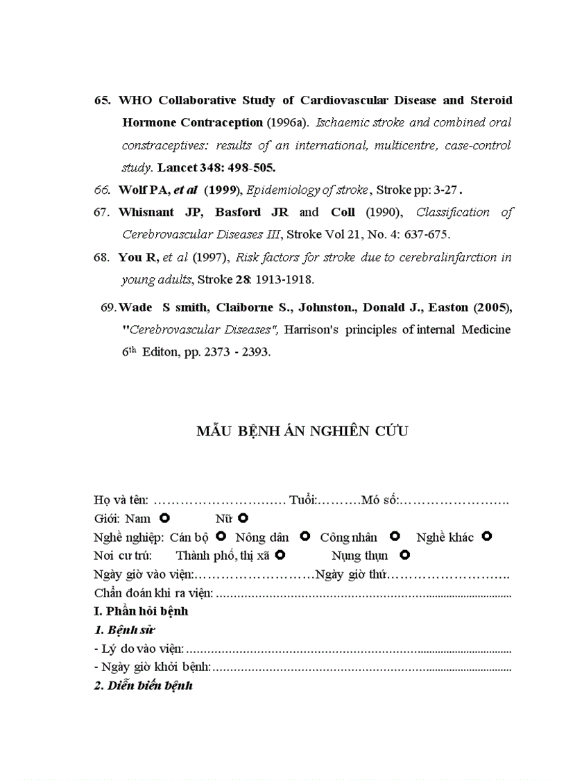 image for page Nghiên cứu một số đặc điểm dịch tễ và yếu tố nguy cơ của các bệnh nhân TBMMN tại bệnh viện đa khoa tỉnh Long An giai đoạn 2008 2010