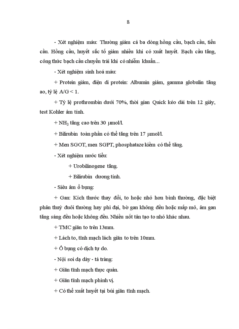 image for page Nghiên cứu đặc điểm lâm sàng một số xét nghiệm cận lâm sàng của bệnh nhân xơ gan có HCGT 1