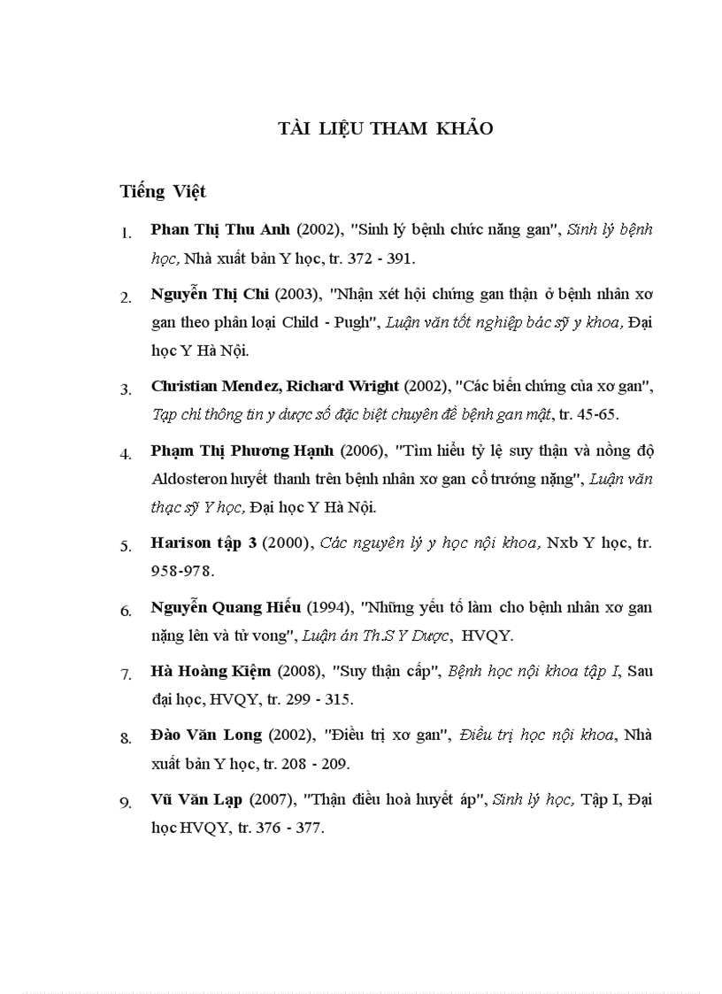 image for page Nghiên cứu đặc điểm lâm sàng một số xét nghiệm cận lâm sàng của bệnh nhân xơ gan có HCGT 1