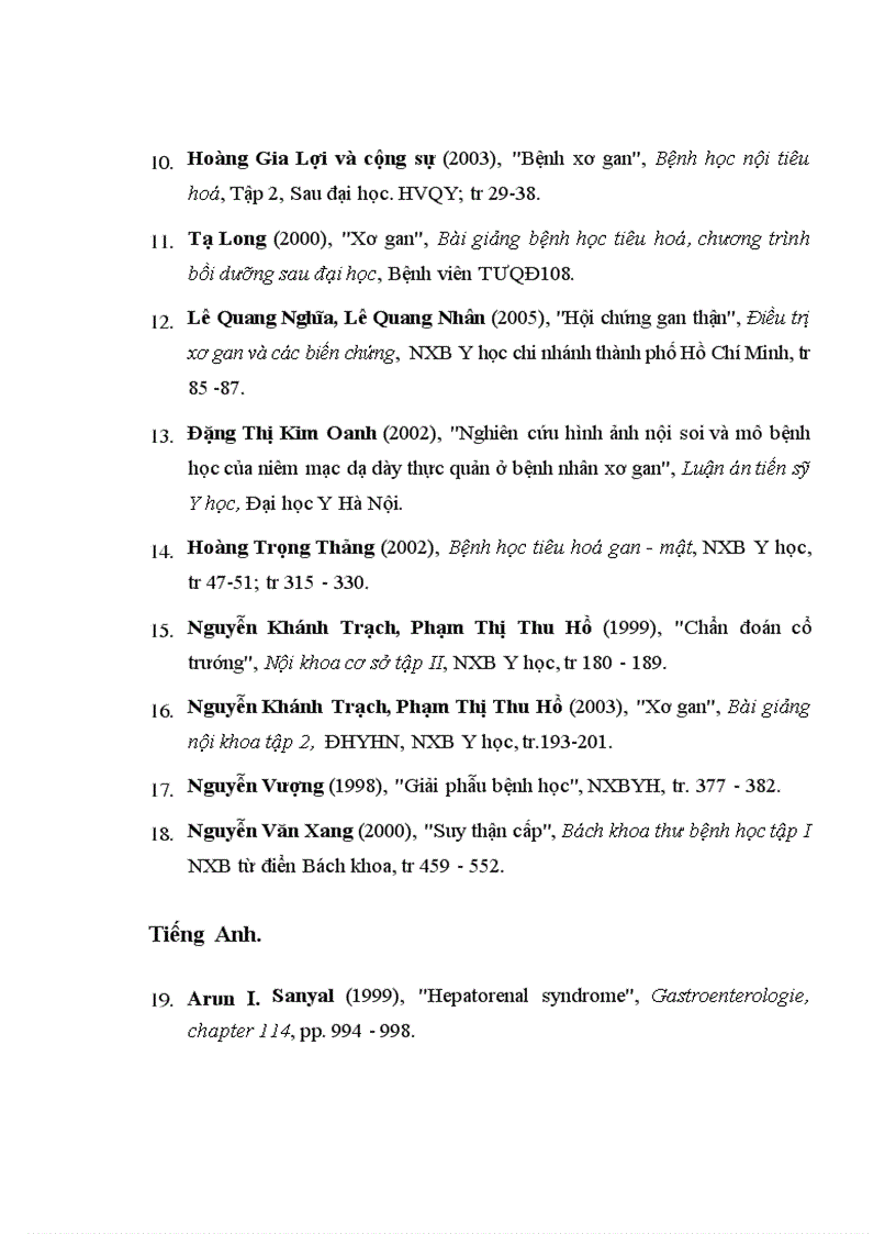 image for page Nghiên cứu đặc điểm lâm sàng một số xét nghiệm cận lâm sàng của bệnh nhân xơ gan có HCGT 1