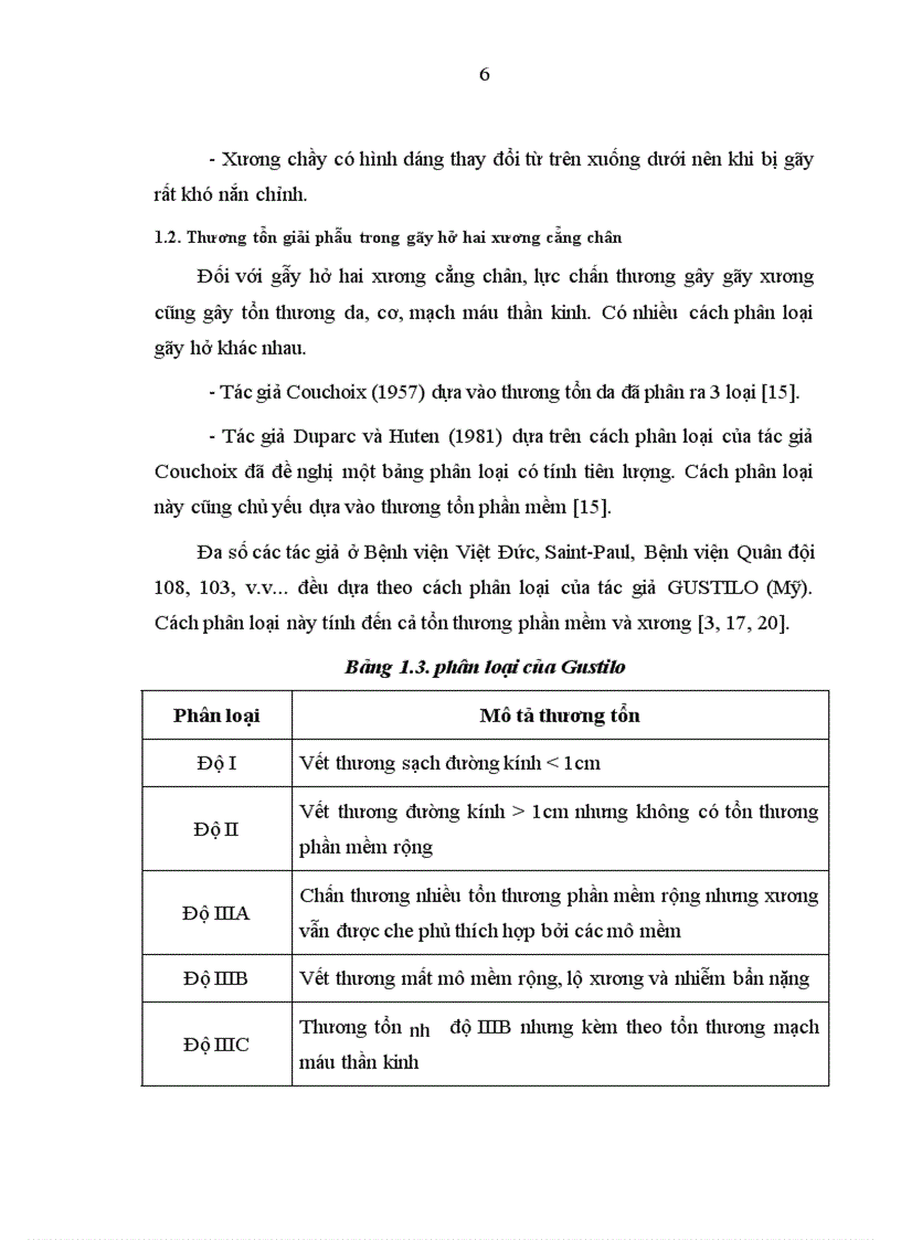 image for page Đánh giá tác dụng khung CĐN trong điều trị gãy hở hai xương cẳng chân tại khoa ngoại dã chiến B15 Bệnh viện 103 trong năm 2008 2010