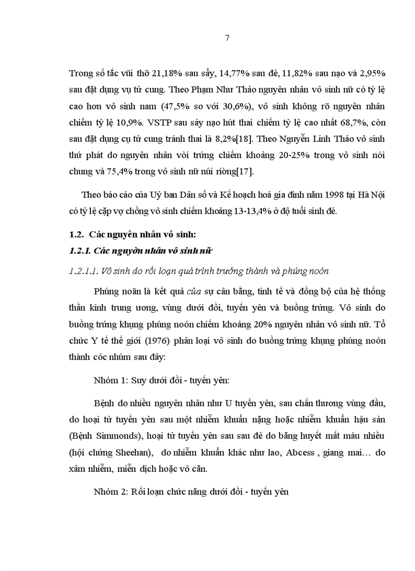 image for page Nghiên cứu tỷ lệ và một số yếu tố ảnh hưởng đến vô sinh của các cặp vợ chồng trong độ tuổi sinh đẻ tại huyện Ba Vì từ tháng 4 2010 đến tháng 9 2010