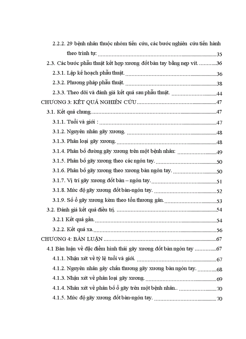 image for page Đánh giá kết quả phẫu thuật gãy xương bàn tay ngón tay bằng nẹp vít