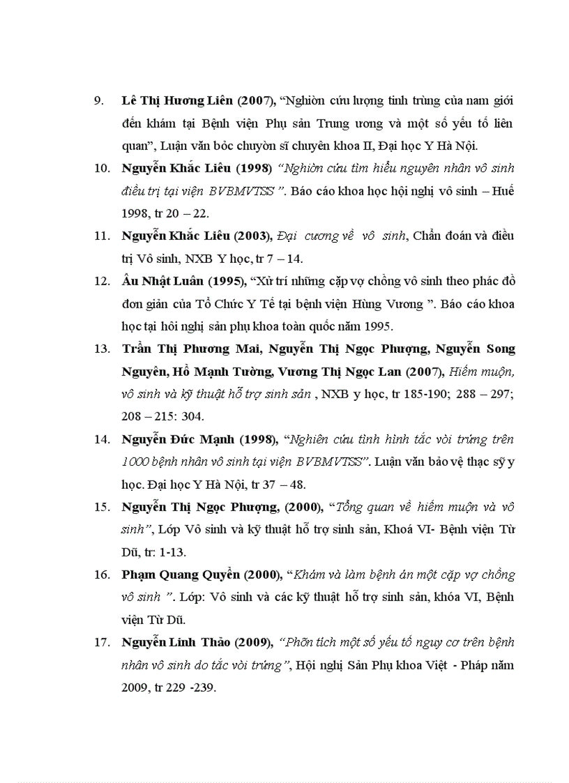 image for page Xác định tỷ lệ và một số yếu tố ảnh hưởng đến vô sinh của các cặp vợ chồng trong độ tuổi sinh đẻ tại huyện Ba Vì từ tháng 4 2010 đến tháng 9 2010