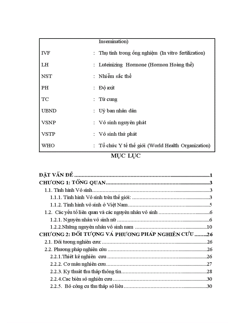 image for page Xác định tỷ lệ và một số yếu tố ảnh hưởng đến vô sinh của các cặp vợ chồng trong độ tuổi sinh đẻ tại huyện Ba Vì từ tháng 4 2010 đến tháng 9 2010