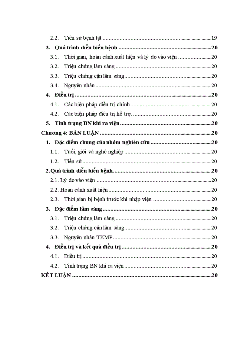 image for page Mô tả đặc điểm lâm sàng cận lâm sàng ở những bệnh nhân dưới 45 tuổi bị TKMP