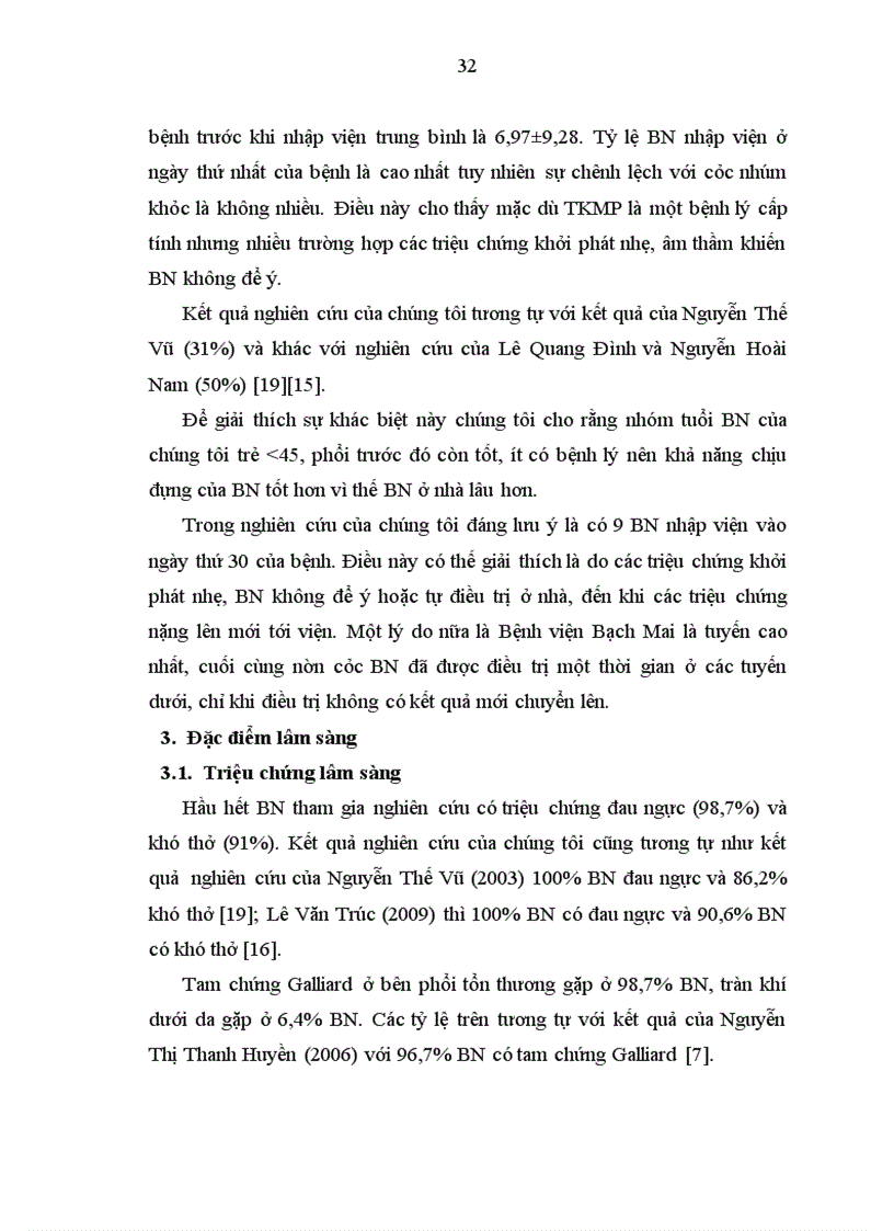 image for page Mô tả đặc điểm lâm sàng cận lâm sàng ở những bệnh nhân dưới 45 tuổi bị TKMP
