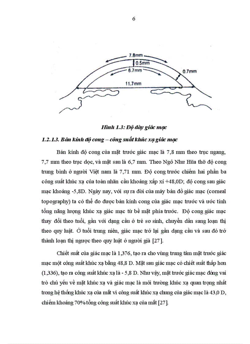 Nghiên cứu sự thay đổi thị lực và khúc xạ sau phẫu thuật Lasik và một số yếu tố liên quan 6