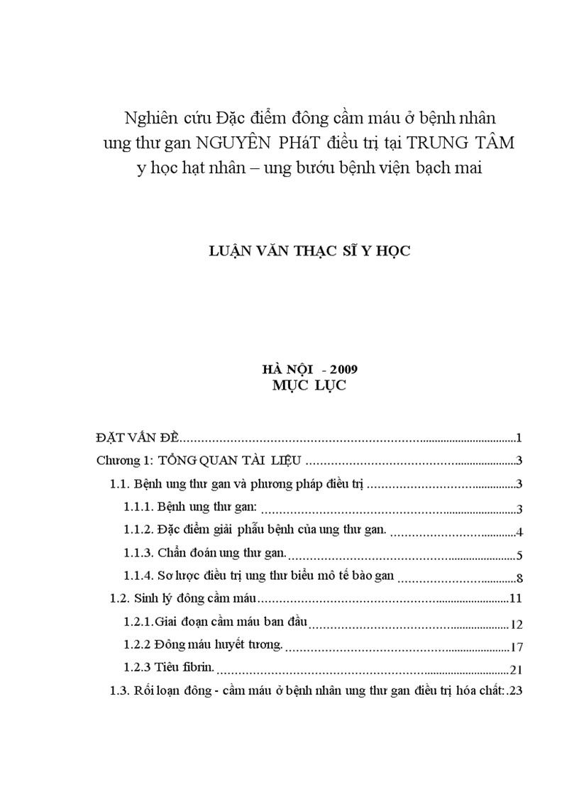 image for page Nghiên cứu một số yếu tố có liên quan đến rối loạn đông máu ở bệnh nhân ung thư gan nguyên phát có hóa trị liệu 1