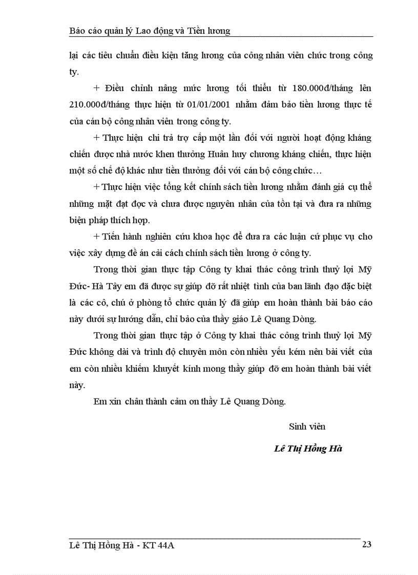 image for page Tổ chức công tác kế toán lao động tiền lương tại công ty Khai thác công trình thuỷ lợi Mỹ Đức Hà Tây