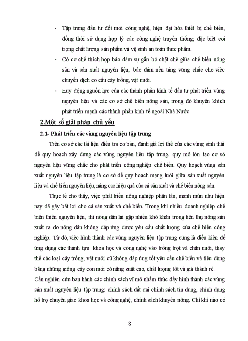 image for page Thực trạng phát triển công nghiệp chế biến nông sản xuất khẩu và một số giải pháp chủ yếu