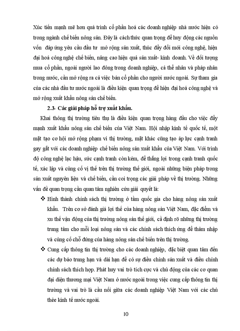 image for page Thực trạng phát triển công nghiệp chế biến nông sản xuất khẩu và một số giải pháp chủ yếu