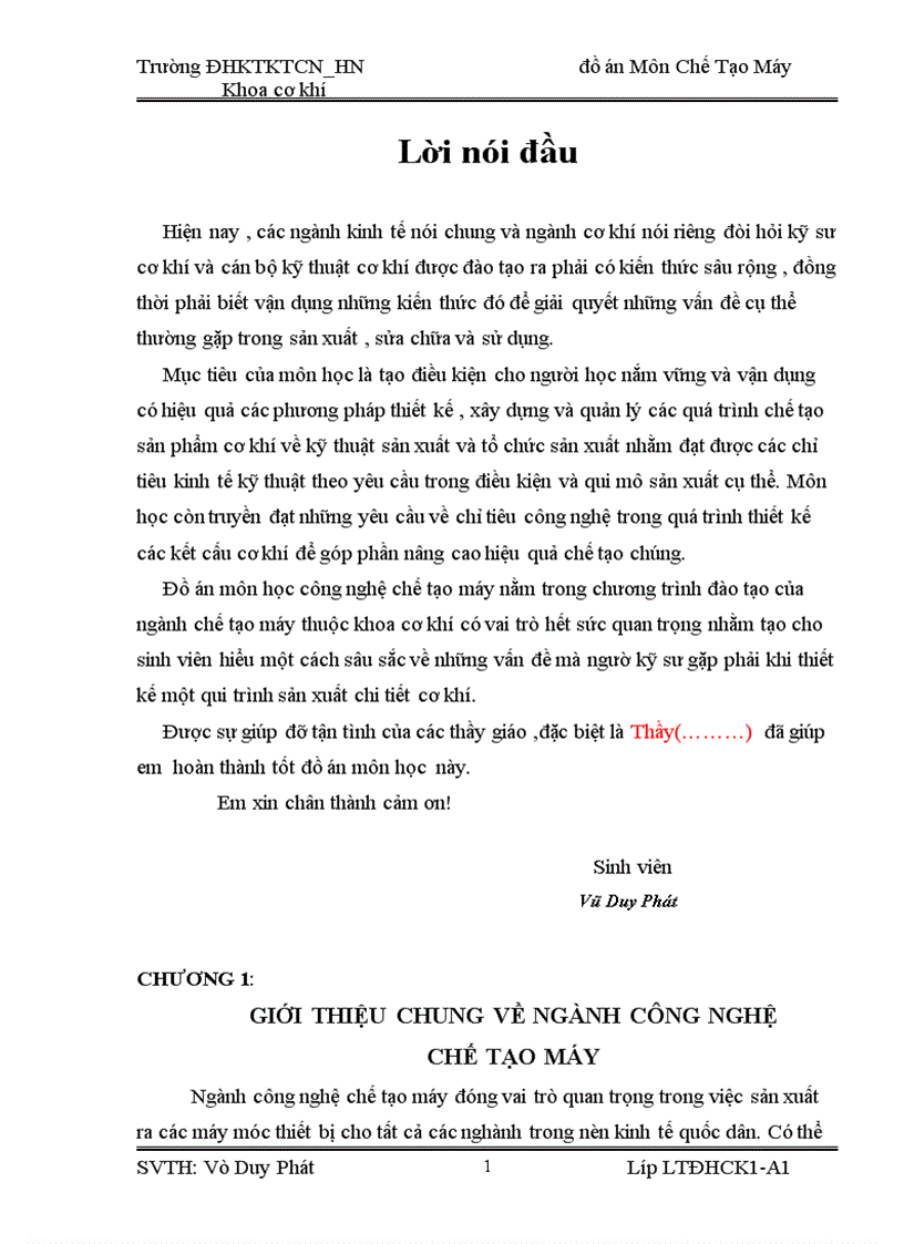 image for page Phân tích chi tiết gia công và xác định dạng sản xuất