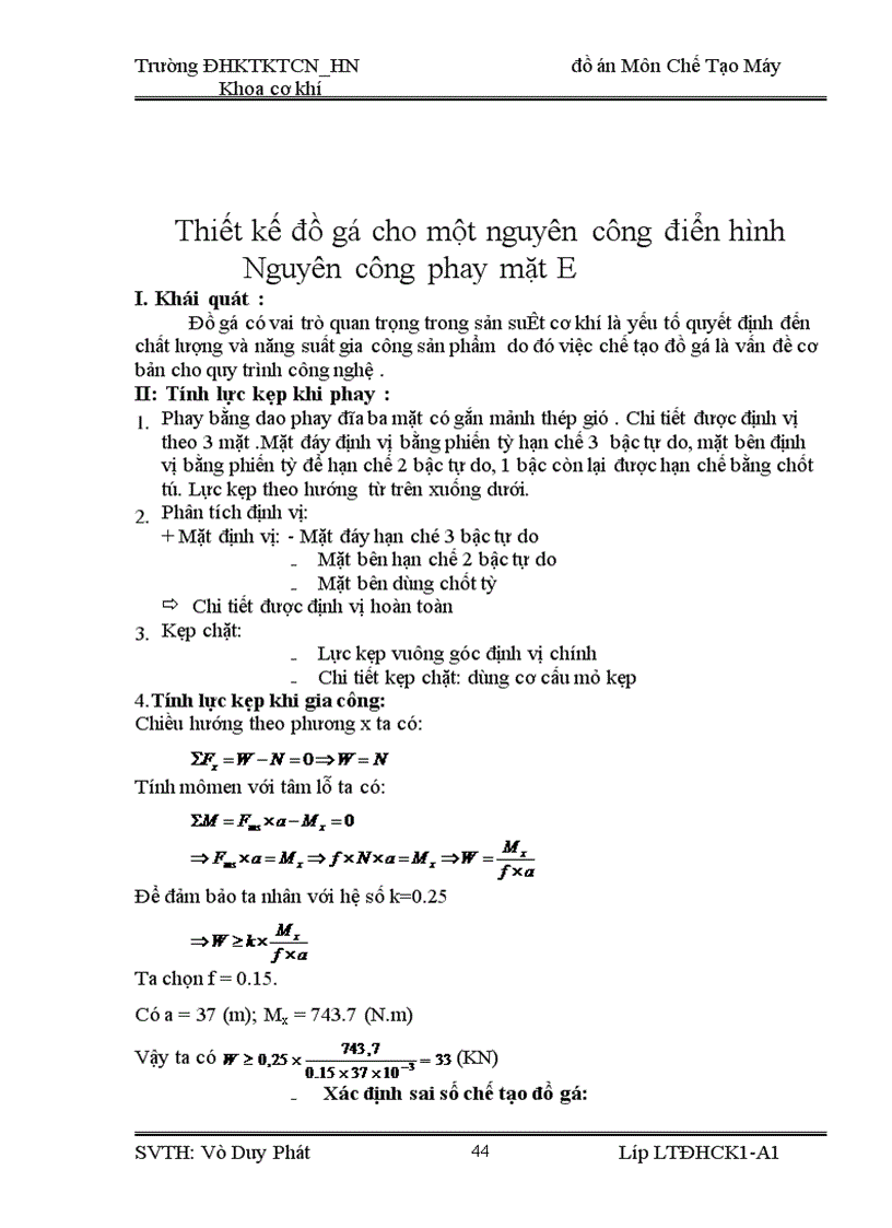 image for page Phân tích chi tiết gia công và xác định dạng sản xuất