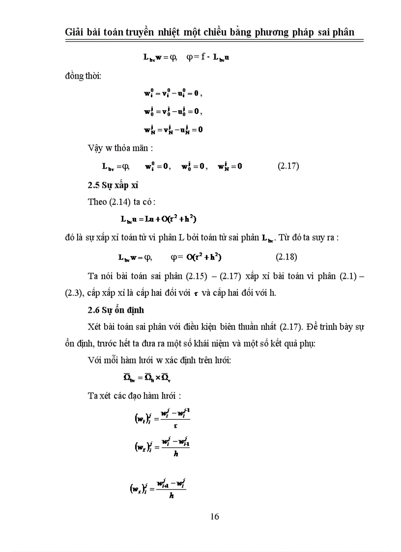 image for page Giải bài toán truyền nhiệt một chiều bằng phương pháp sai phân