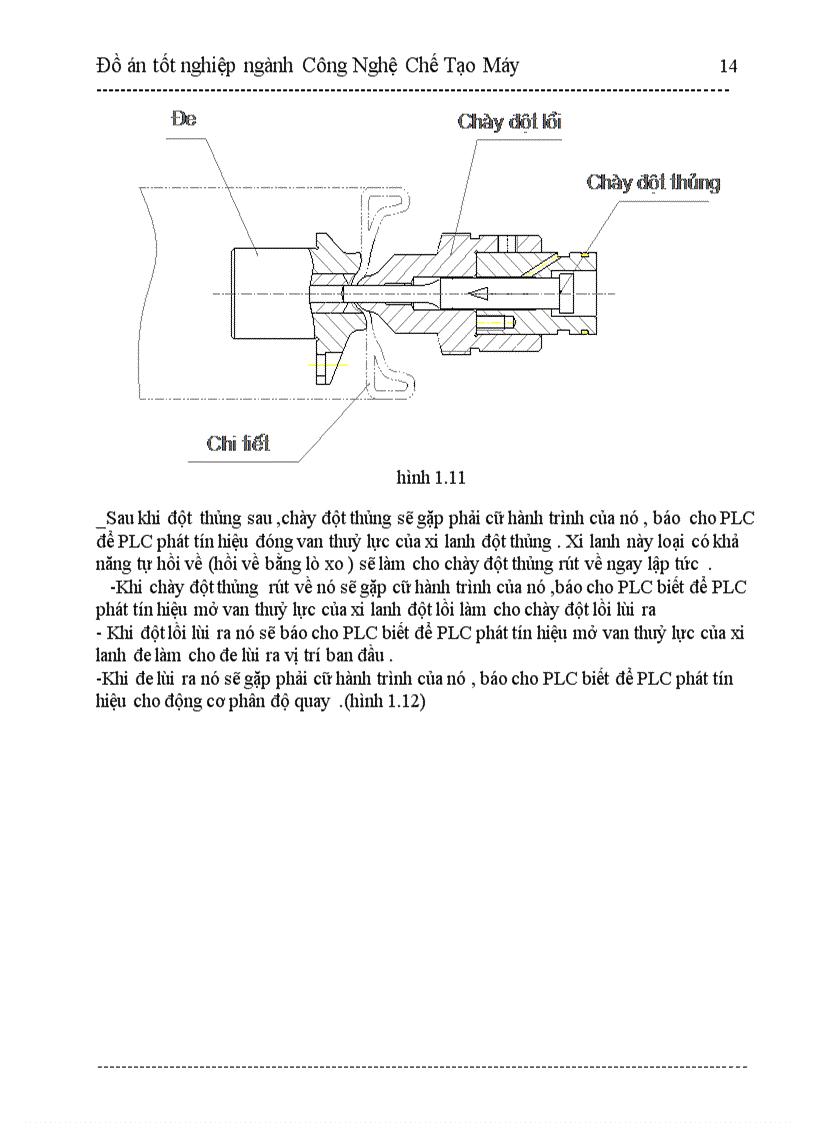 image for page Thiết kế máy tự động đột lỗ vành xe máy điều khiển bằng PLC