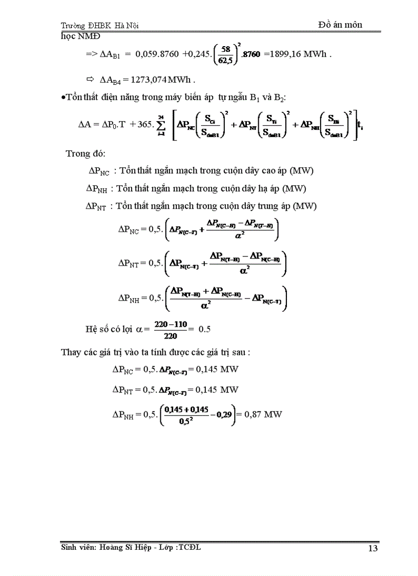 image for page Tính toán phụ tải và cân bằng công suất