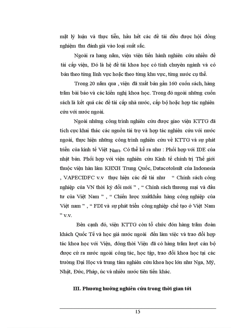 image for page Tình hình hoạt động về nghiên cứu khoa học của Viện