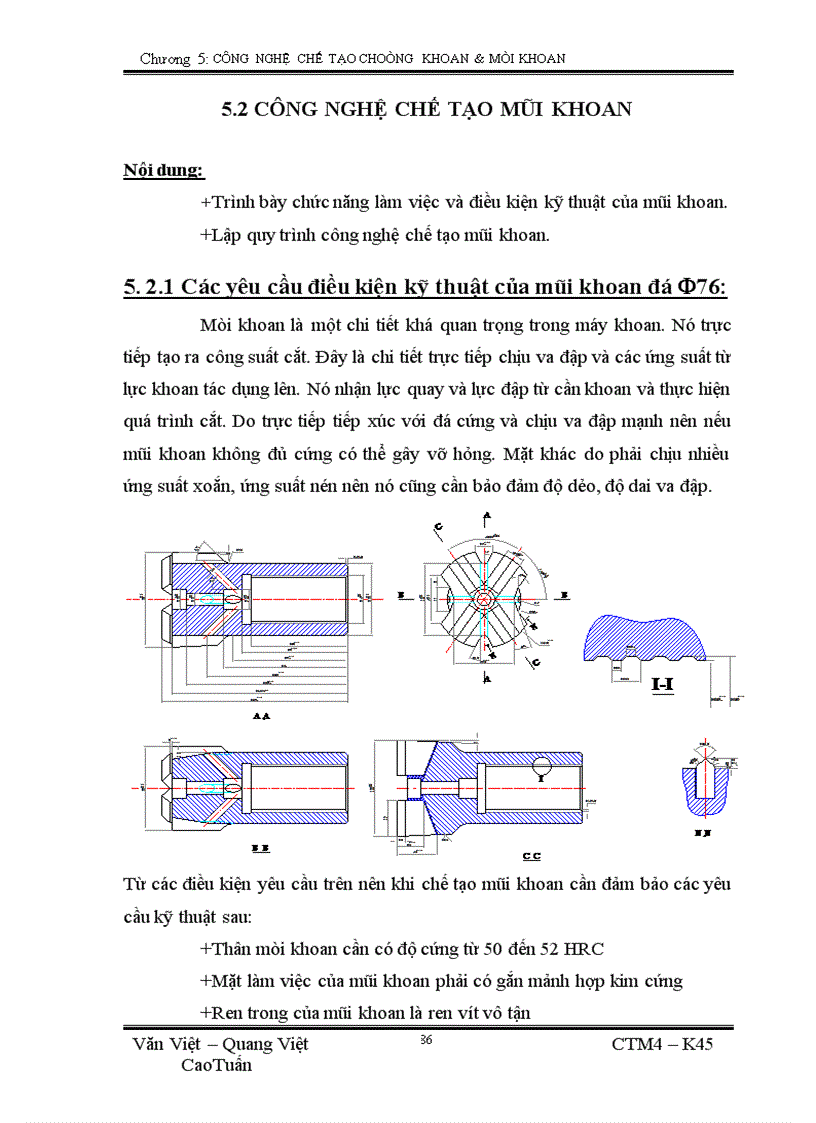 image for page Công nghệ chế tạo choòng khoan mũi khoan