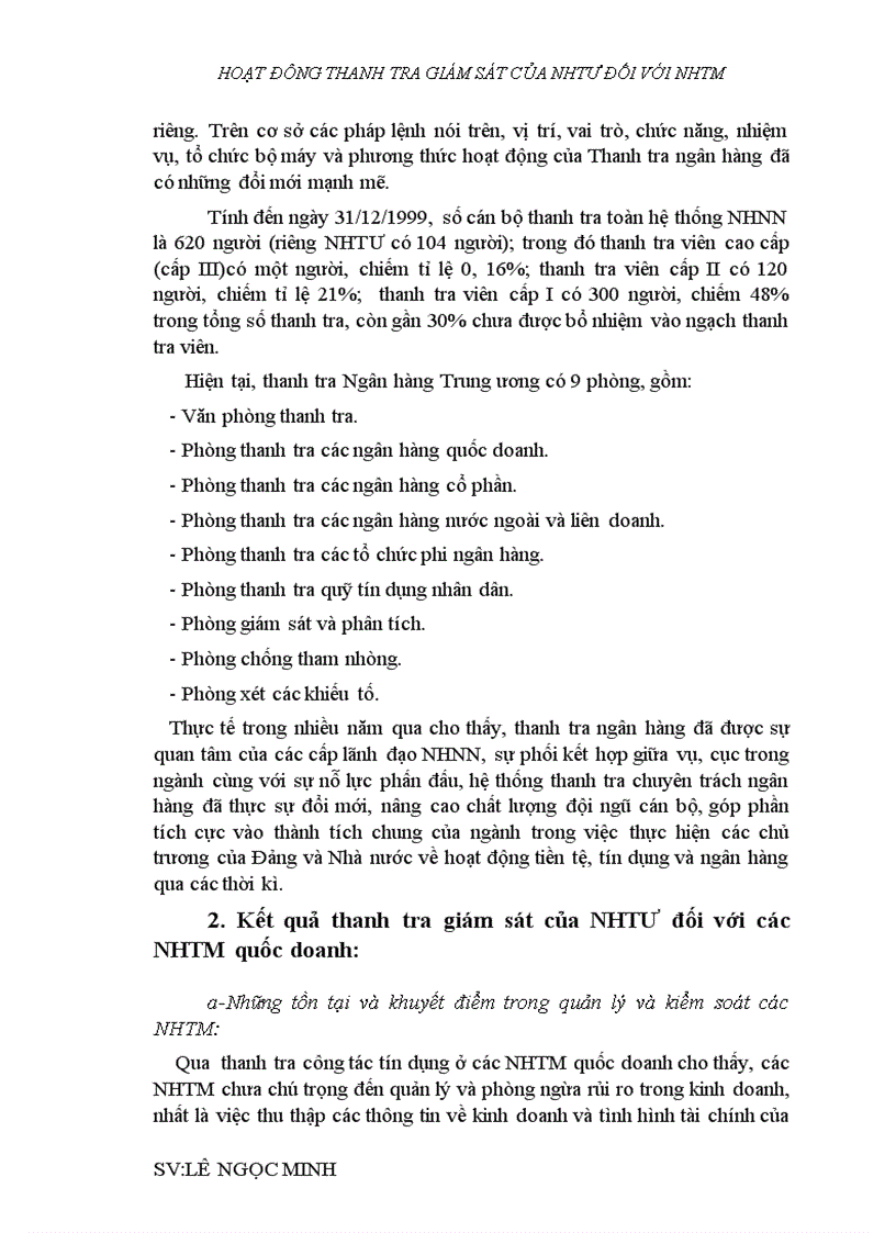 image for page Hoạt đông thanh tra giám sát của nhtư đối với nhtm