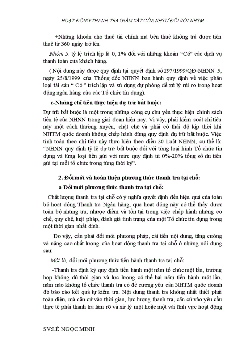 image for page Hoạt đông thanh tra giám sát của nhtư đối với nhtm