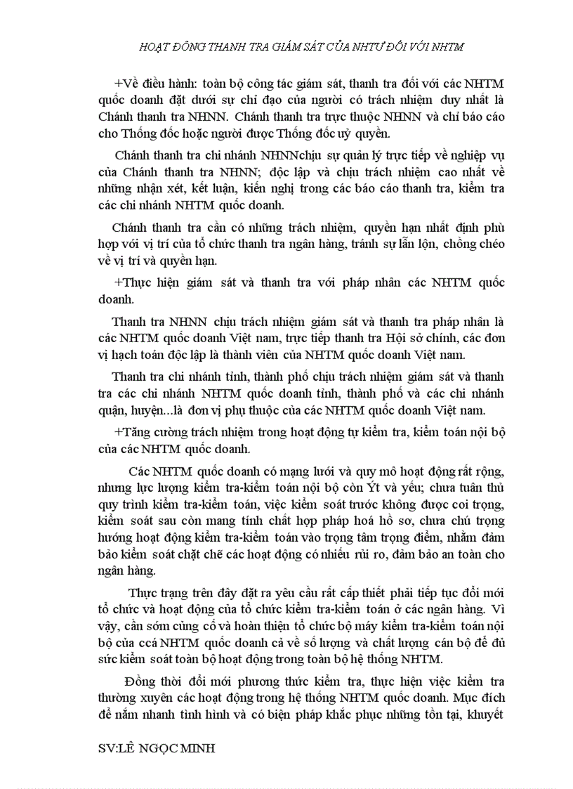 image for page Hoạt đông thanh tra giám sát của nhtư đối với nhtm