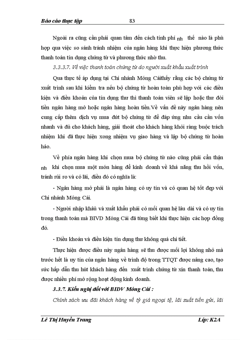 image for page Giải pháp nâng cao chất lượng thanh toán tín dụng chứng từ tại Ngân hàng Đầu tư và Phát triển Việt Nam Chi nhánh Móng Cái