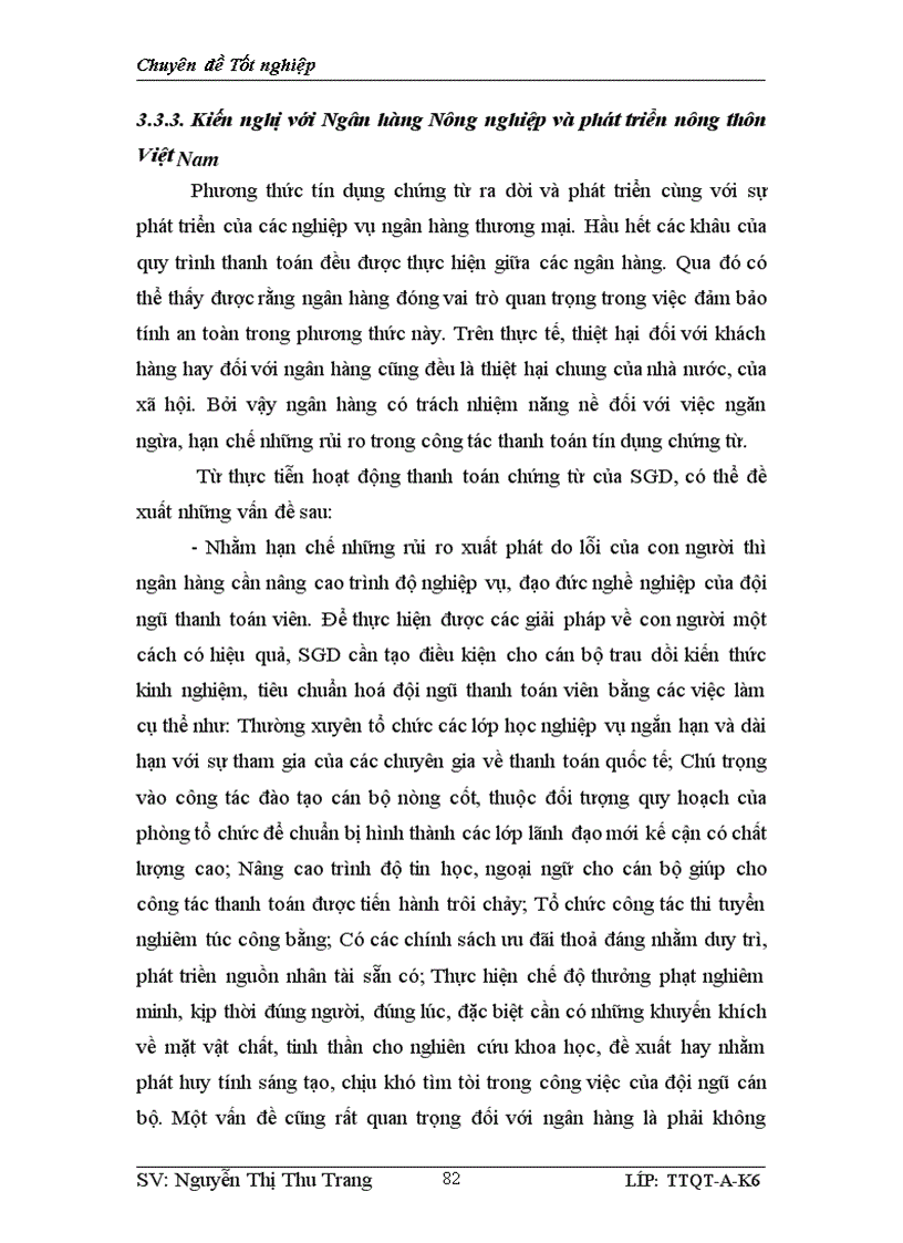 image for page Giải pháp hạn chế rủi ro thanh toán tín dụng chứng từ tại Sở giao dịch Ngân hàng nông nghiệp và phát triển nông thôn Việt Nam