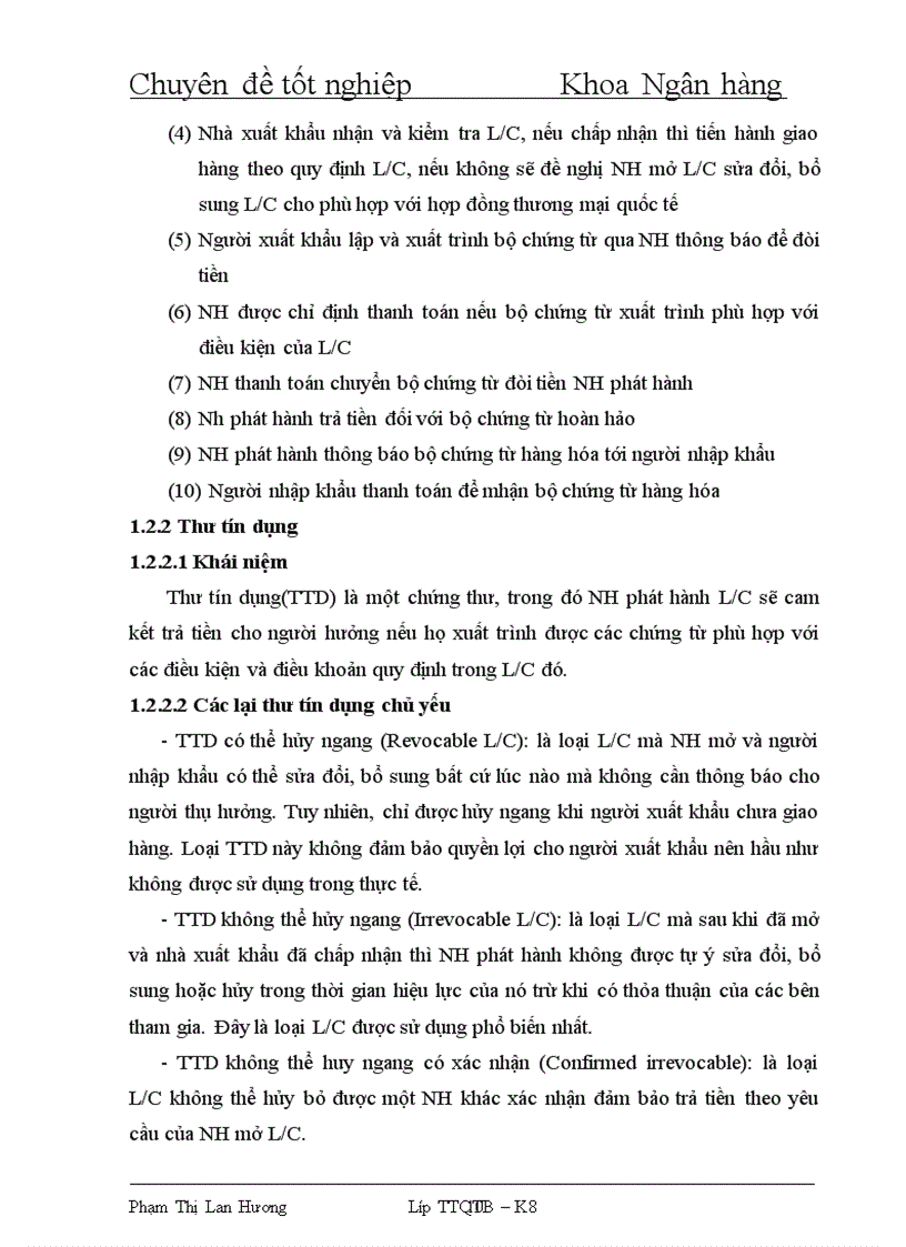 image for page Rủi ro trong phương thức thanh toán tín dụng chứng từ tại Ngân hàng Nông Nghiệp và Phát triển Nông thôn chi nhánh Thanh trì