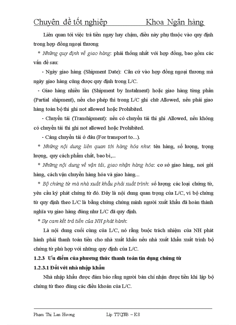 image for page Rủi ro trong phương thức thanh toán tín dụng chứng từ tại Ngân hàng Nông Nghiệp và Phát triển Nông thôn chi nhánh Thanh trì