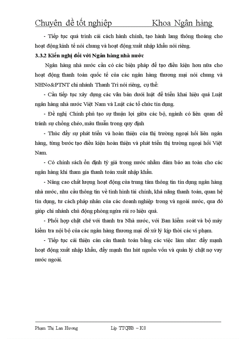 image for page Rủi ro trong phương thức thanh toán tín dụng chứng từ tại Ngân hàng Nông Nghiệp và Phát triển Nông thôn chi nhánh Thanh trì