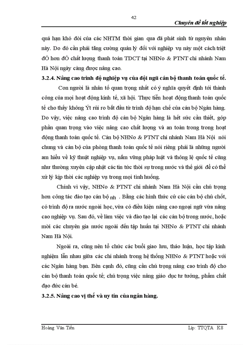 image for page Giải pháp nâng cao chất lượng thanh toán tín dụng chứng từ tại NHNo PTNT chi nhánh Nam Hà Nội